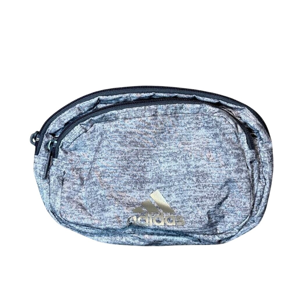 Adidas Fanny Pack Waist Bag Crossbody Heather Grey‎ Athletic Travel Pouch